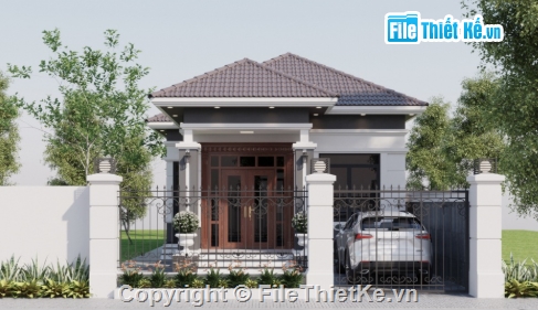 biệt thự 1 tầng cad,file cad biệt thự 1 tầng,cad biệt thự 1 tầng,autocad biệt thự 1 tầng