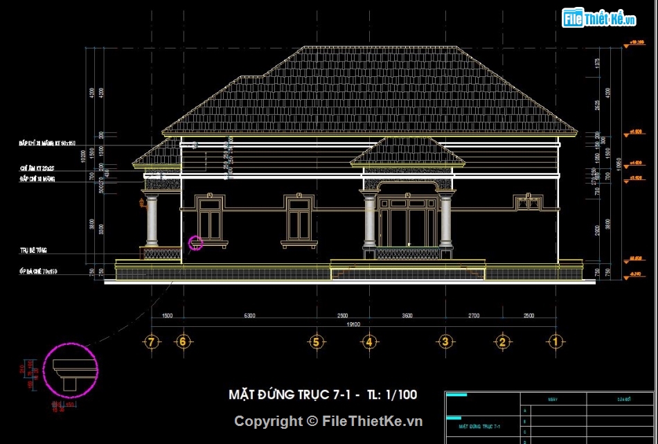 Biệt thự mái Nhật 9.5x19m,Autocad biệt thự mái Nhật,File cad biệt thự mái Nhật,Bản vẽ biệt thự mái Nhật,Thiết kế biệt thự mái Nhật,Biệt thự mái Nhật autocad
