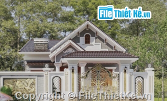 mái thái 1 tầng,biệt thự 1 tầng mái thái,cad biệt thự 1 tầng,file cad biệt thự 1 tầng,biệt thự 1 tầng file cad