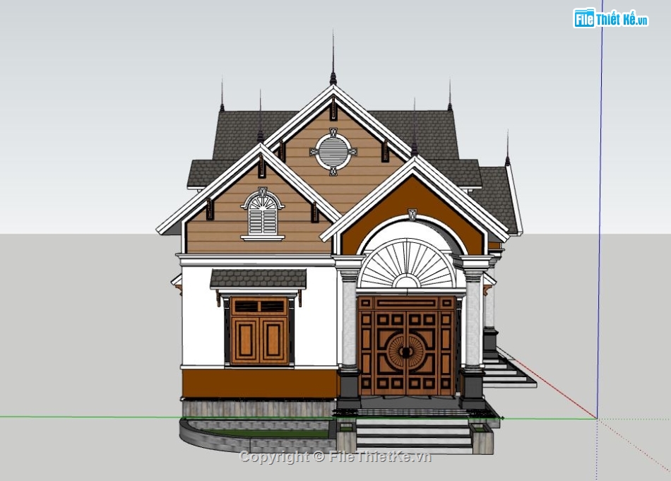 biệt thự 1 tầng,model su biệt thự 1 tầng,biệt thự 1 tầng file su,biệt thự 1 tầng model su,biệt thự 1 tầng sketchup