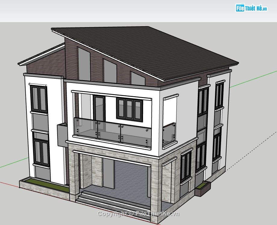 Biệt thự  2 tầng,model su biệt thự 2 tầng,file su biệt thự 2 tầng,biệt thự 2 tầng file su,sketchup biệt thự 2 tầng