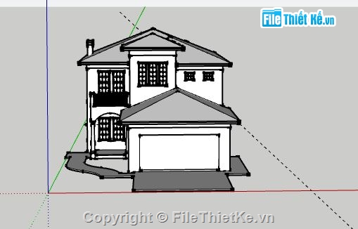 Biệt thự 2 tầng,model su biệt thự 2 tầng,file su biệt thự 2 tầng,biệt thự 2 tầng model su