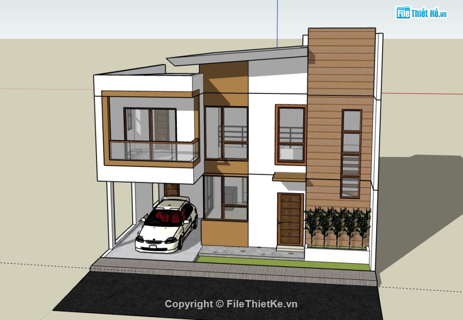 Biệt thự  2 tầng,file su biệt thự 2 tầng,biệt thự 2 tầng file su,model su biệt thự 2 tầng,file sketchup biệt thự 2 tầng