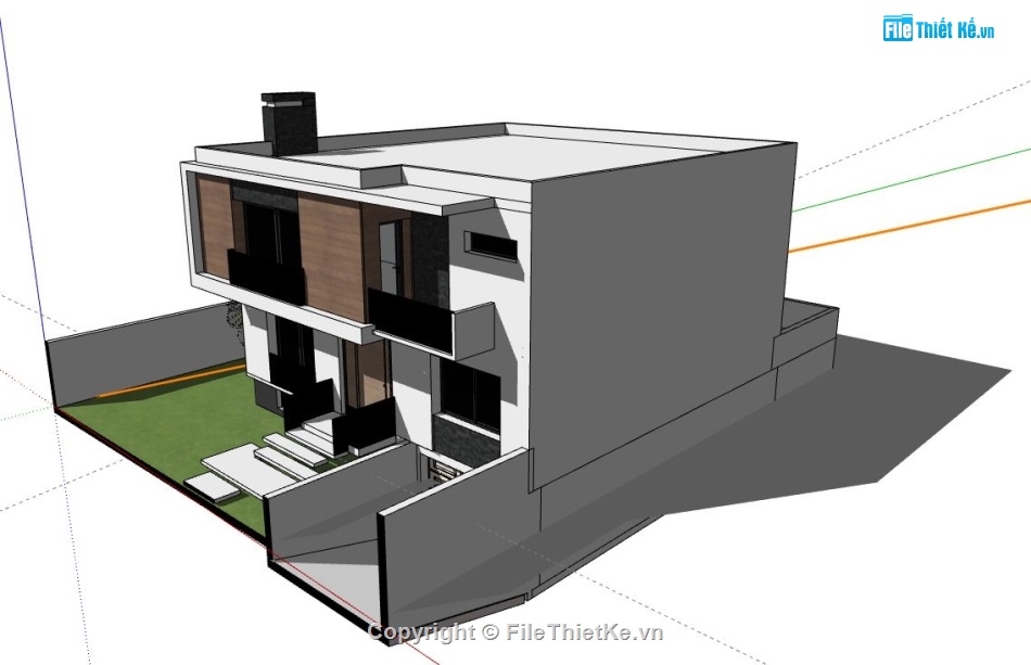 biệt thự 2 tầng,file sketchup biệt thự 2 tầng,file su biệt thự 2 tầng,biệt thự 2 tầng file su,sketchup biệt thự 2 tầng