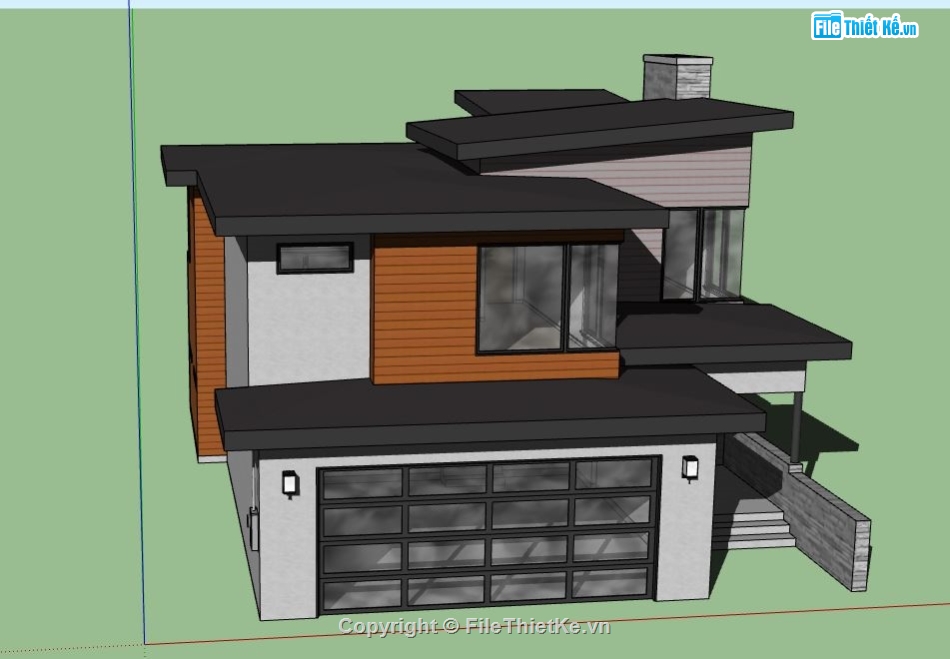 Biệt thự  2 tầng,model su biệt thự 2 tầng,biệt thự 2 tầng 10x13m,file su biệt thự 2 tầng