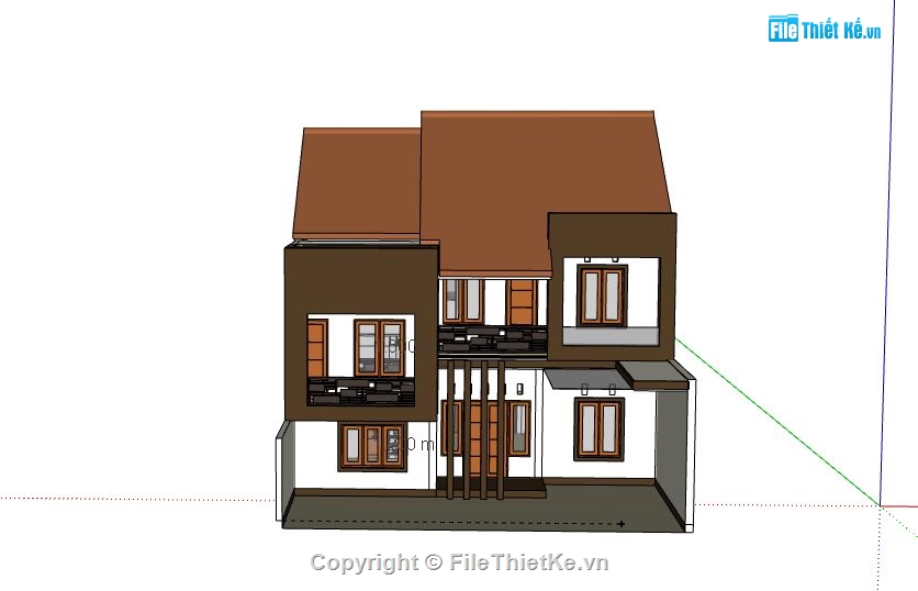 Biệt thự 2 tầng,model su biệt thự 2 tầng,file su biệt thự 2 tầng