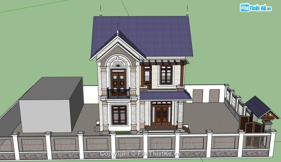 model su biệt thự 2 tầng,biệt thự 2 tầng model su,biệt thự 2 tầng file su,file sketchup biệt thự 2 tầng,biệt thự 2 tầng file sketchup