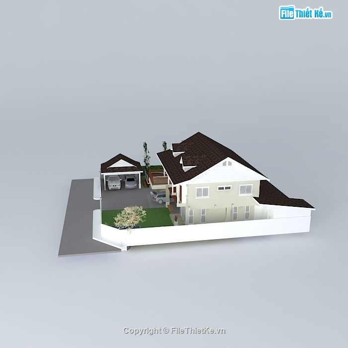 Biệt thự  2 tầng,model su biệt thự 2 tầng,biệt thự 2 tầng file su,sketchup biệt thự 2 tầng,biệt thự 2 tầng model su