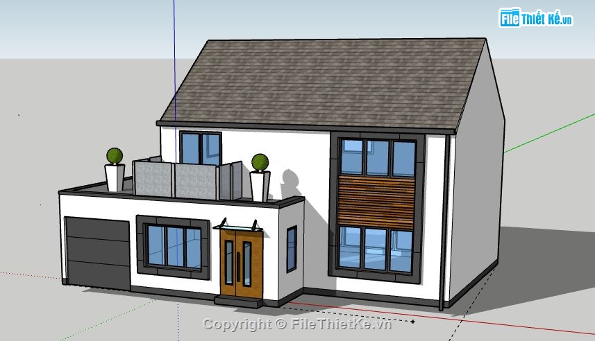 Biệt thự 2 tầng,model su biệt thự 2 tầng,file su biệt thự 2 tầng,biệt thự 2 tầng sketchup,file sketchup biệt thự 2 tầng