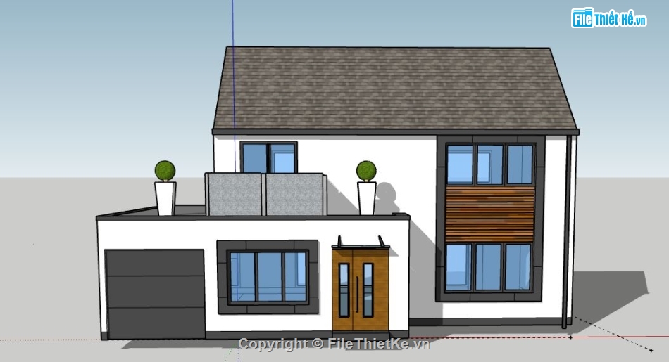 Biệt thự 2 tầng,model su biệt thự 2 tầng,file su biệt thự 2 tầng,biệt thự 2 tầng sketchup,file sketchup biệt thự 2 tầng