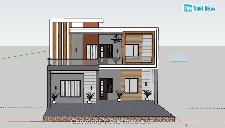 Biệt thự 2 tầng,model su biệt thự 2 tầng,biệt thự 2 tầng file su,file sketchup biệt thự 2 tầng,biệt thự 2 tầng model su