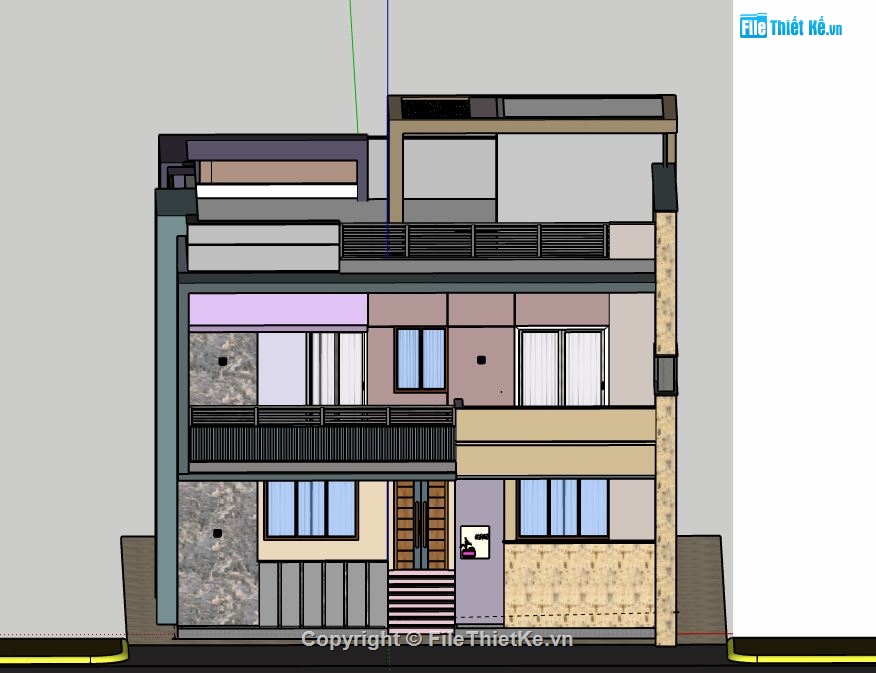Biệt thự  2 tầng,model su biệt thự 2 tầng,file su biệt thự 2 tầng