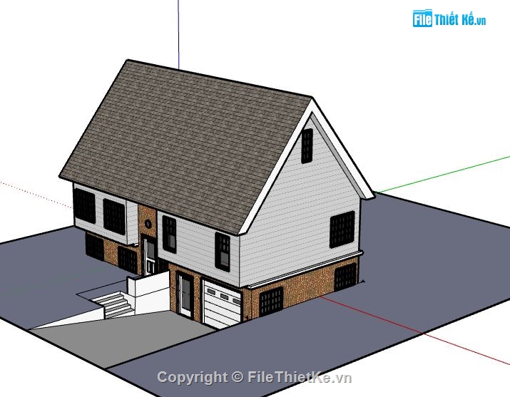 Biệt thự 2 tầng,model su biệt thự 2 tầng,biệt thự 2 tầng sketchup,sketchup biệt thự 2 tầng,biệt thự 2 tầng model su