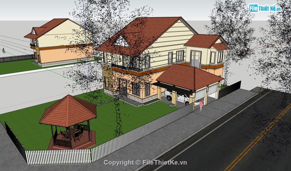 biệt thự 2 tầng,model su biệt thự,su biệt thự