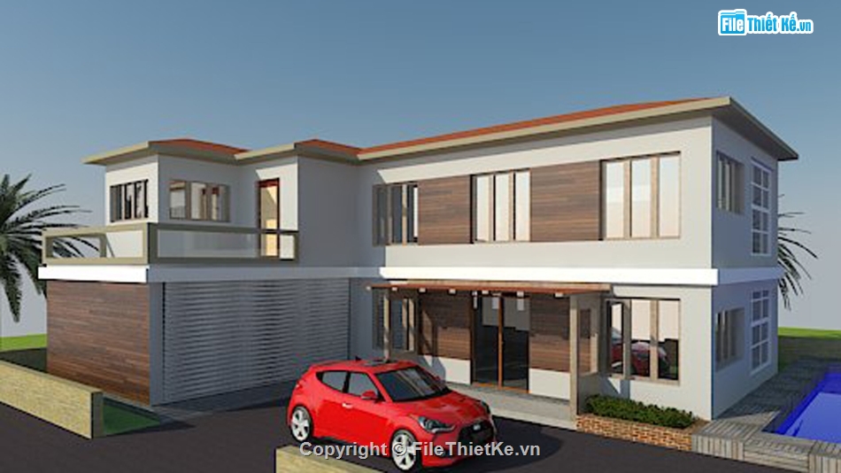 Biệt thự 2 tầng,model su biệt thự 2 tầng,sketchup biệt thự 2 tầng,biệt thự 2 tầng,file su biệt thự 2 tầng