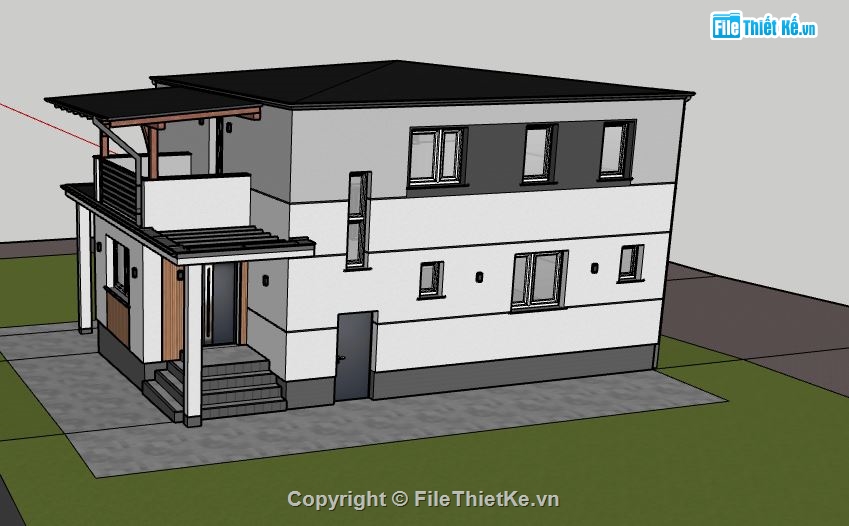 Biệt thự  2 tầng,mẫu biệt thự,model su biệt thự