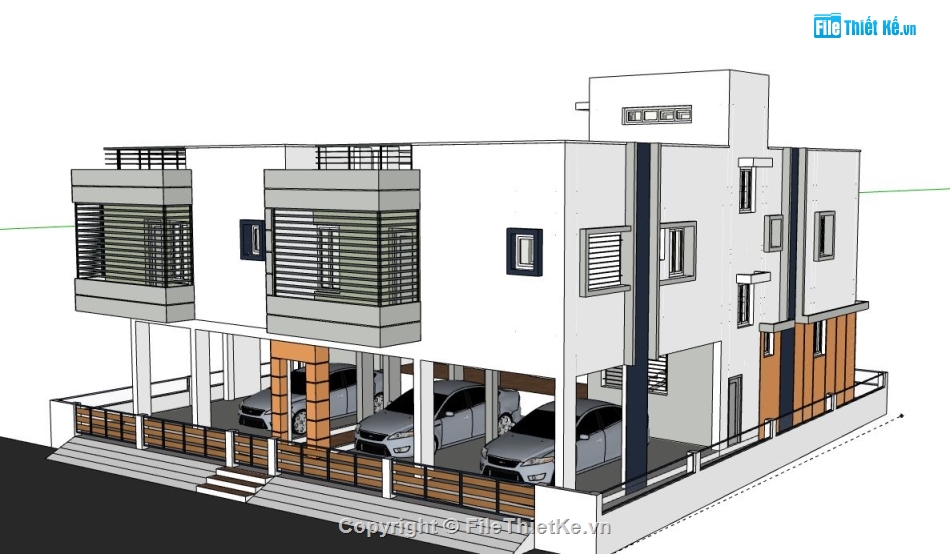 Biệt thự 2 tầng,model su biệt thự 2 tầng,biệt thự 2 tầng file,file sketchup biệt thự 2 tầng,biệt thự 2 tầng sketchup