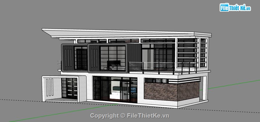 Biệt thự 2 tầng,model su biệt thự 2 tầng,file su biệt thự 2 tầng,biệt thự 2 tầng model su