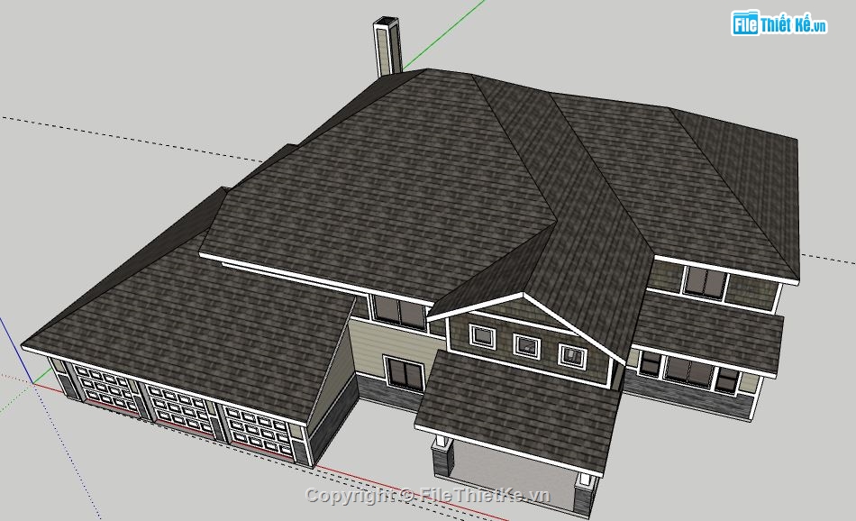 Biệt thự 2 tầng,model su biệt thự 2 tầng,biệt thự 2 tầng file su,file sketchup biệt thự 2 tầng,biệt thự 2 tầng sketchup