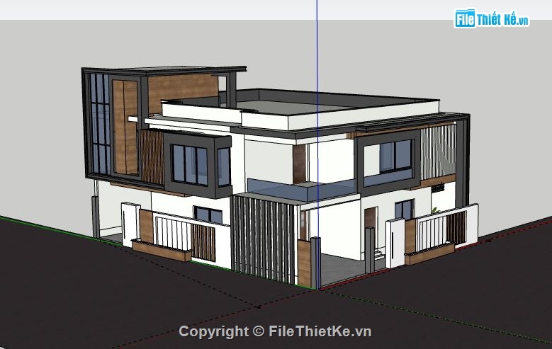 Biệt thự 2 tầng,model su biệt thự 2 tầng,biệt thự 2 tầng file su,file sketchup biệt thự 2 tầng,biệt thự 2 tầng model su