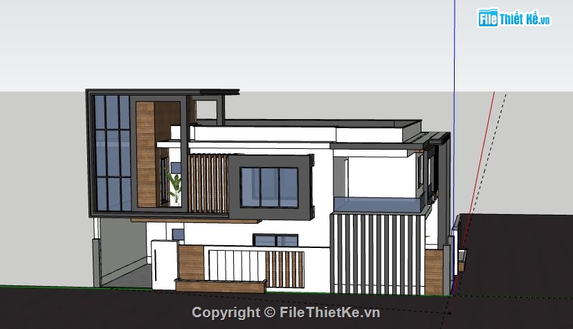 Biệt thự 2 tầng,model su biệt thự 2 tầng,biệt thự 2 tầng file su,file sketchup biệt thự 2 tầng,biệt thự 2 tầng model su