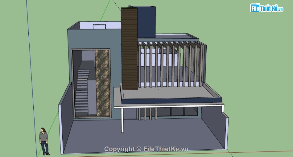 Biệt thự 2 tầng,model su biệt thự 2 tầng,biệt thự 2 tầng file su,file sketchup biệt thự 2 tầng,biệt thự 2 tầng model su