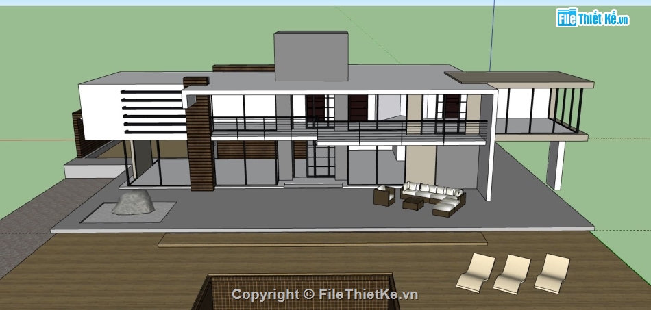 Biệt thự 2 tầng,model biệt thự 2 tầng,biệt thự 2 tầng file su,sketchup biệt thự 2 tầng,biệt thự 2 tầng model su