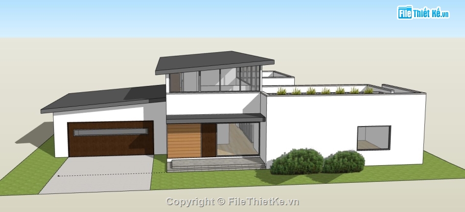 Biệt thự 2 tầng,model su biệt thự 2 tầng,file su biệt thự 2 tầng,biệt thự 2 tầng sketchup