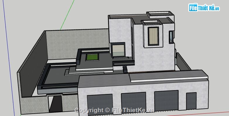 Biệt thự 2 tầng,model su biệt thự 2 tầng,biệt thự 2 tầng file su,mẫu sketchup biệt thự 2 tầng,biệt thự 2 tầng sketchup