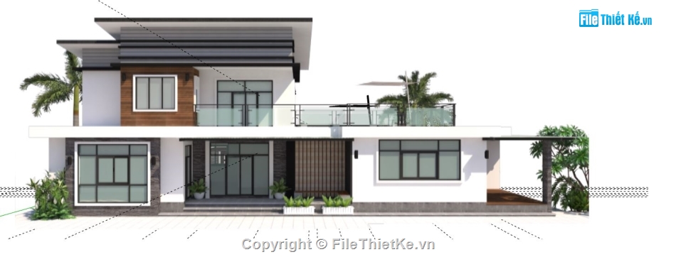 File su biệt thự 2 tầng,model su biệt thự 2 tầng,biệt thự 2 tầng file sketchup,sketchup biệt thự 2 tầng