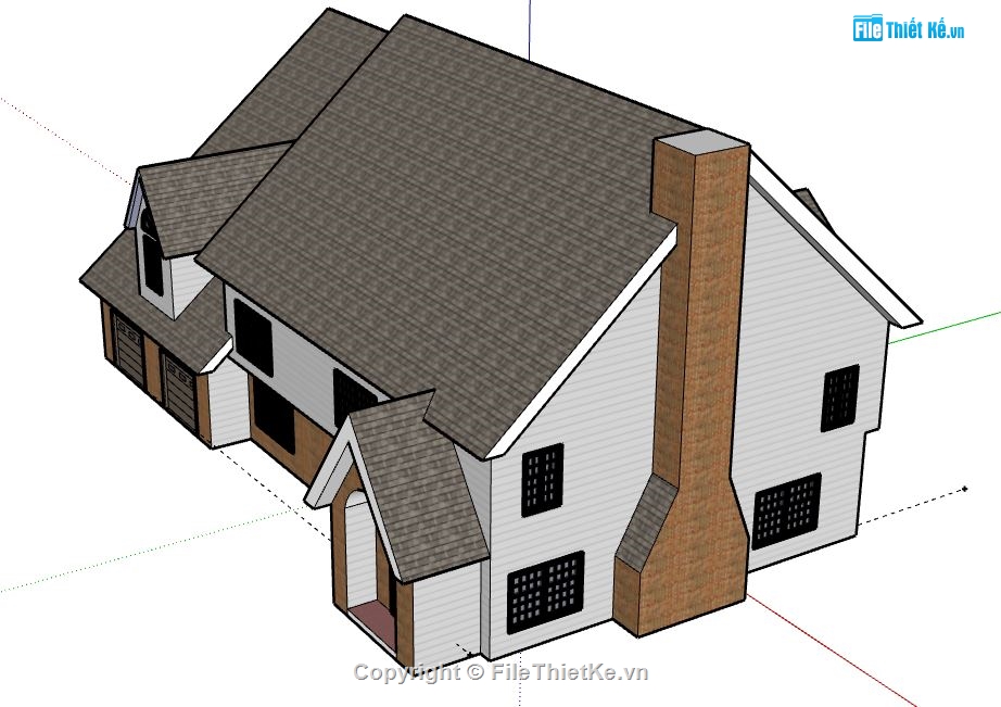 Biệt thự 2 tầng,model su biệt thự 2 tầng,biệt thự 2 tầng model su,file sketchup biệt thự 2 tầng,biệt thự 2 tầng sketchup