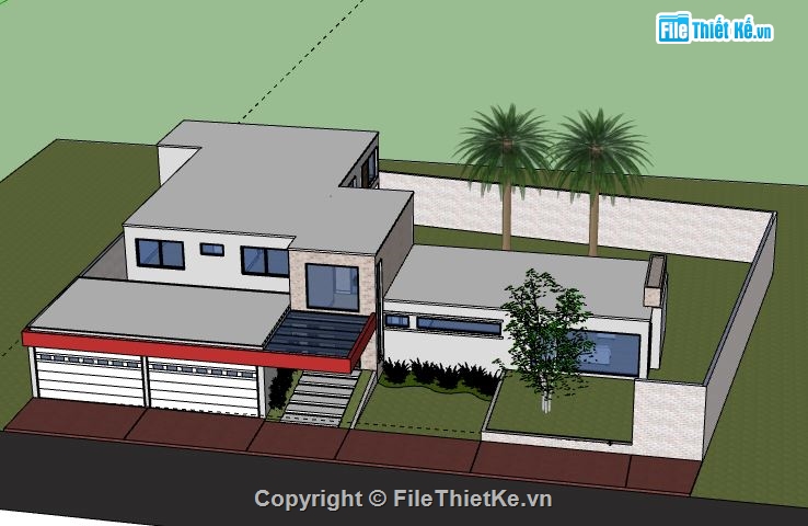 Biệt thự 2 tầng,model su biệt thự 2 tầng,file su biệt thự 2 tầng