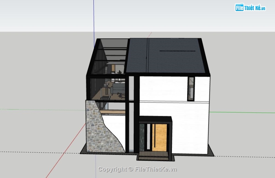 Biệt thự 2 tầng,Modle su biệt thự 2 tầng,biệt thự 2 tầng file su,file sketchup biệt thự 2 tầng,biệt thự 2 tầng sketchup