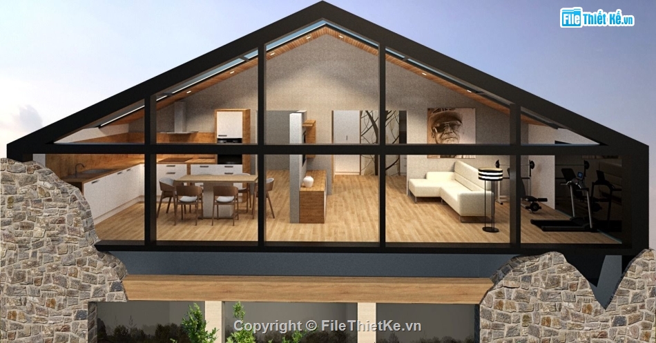 Biệt thự 2 tầng,Modle su biệt thự 2 tầng,biệt thự 2 tầng file su,file sketchup biệt thự 2 tầng,biệt thự 2 tầng sketchup