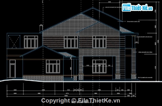 biệt thự 2 tầng,cad biệt thự 2 tầng,biệt thự 2 tầng file cad,file cad biệt thự 2 tầng