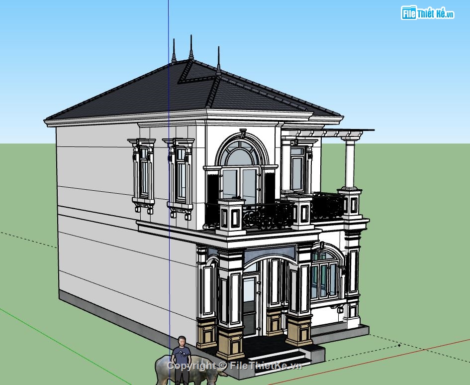 biệt thự 2 tầng,model su biệt thự 2 tầng,file sketchup biệt thự 2 tầng,biệt thự 2 tầng model su,biệt thự 2 tầng sketchup