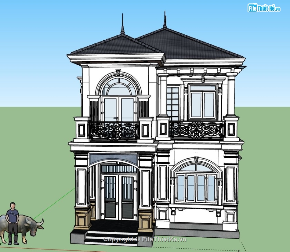 biệt thự 2 tầng,model su biệt thự 2 tầng,file sketchup biệt thự 2 tầng,biệt thự 2 tầng model su,biệt thự 2 tầng sketchup