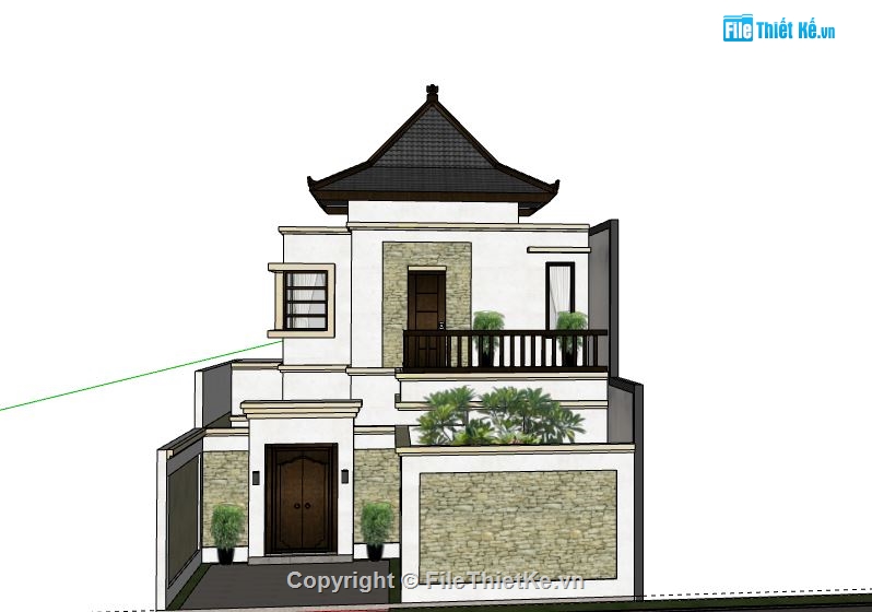 Biệt thự 2 tầng,model su biệt thự 2 tầng,biệt thự 2 tầng file su,file sketchup biệt thự 2 tầng,biệt thự 2 tầng sketchup