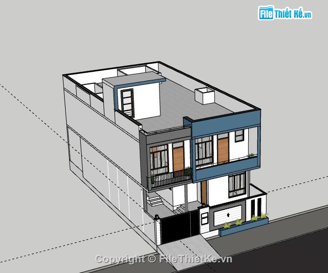 Biệt thự 2 tầng,model su biệt thự 2 tầng,biệt thự 2 tầng file sketchup,biệt thự 2 tầng sketchup
