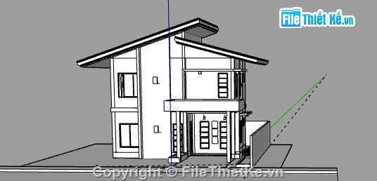 Biệt thự 2 tầng,biệt thự 2 tầng file su,model su biệt thự 2 tầng,file su biệt thự 2 tầng,biệt thự 2 tầng sketchup