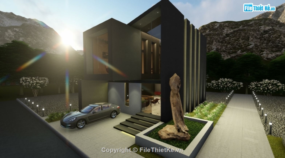 model su biệt thự 2 tầng,biệt thự 2 tầng,file su biệt thự 2 tầng,sketchup biệt thự 2 tầng,biệt thự 2 tầng file sketchup