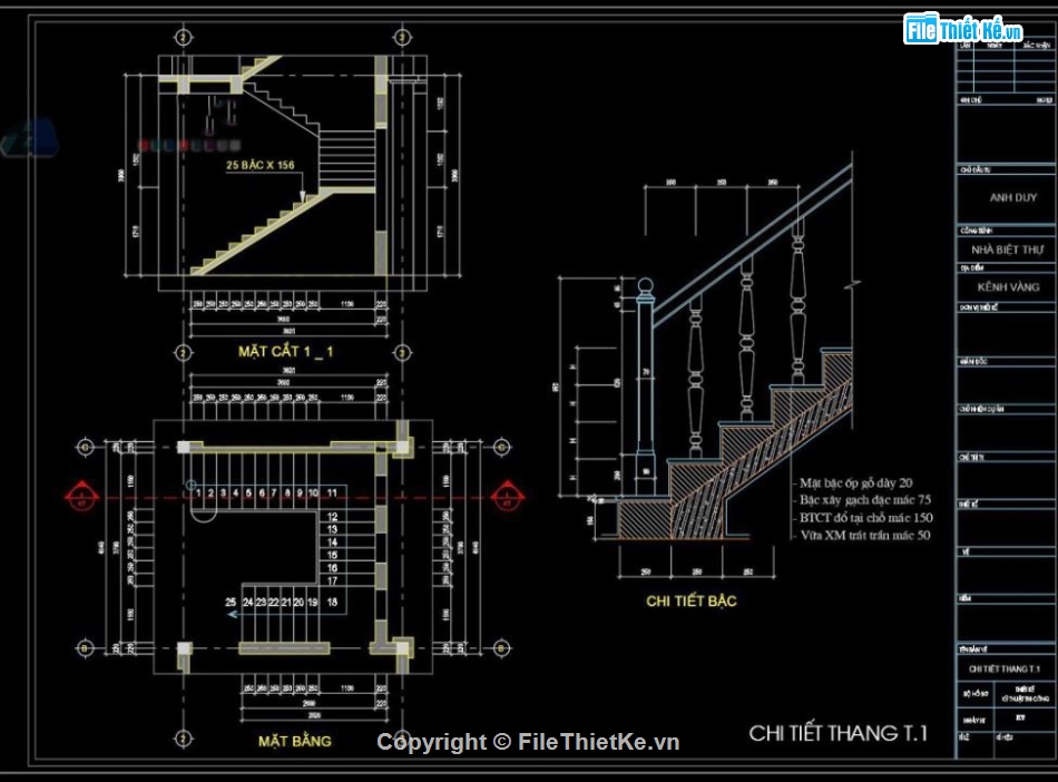 Biệt thự,Biệt thự 2 tầng,file cad biệt thự 2 tầng