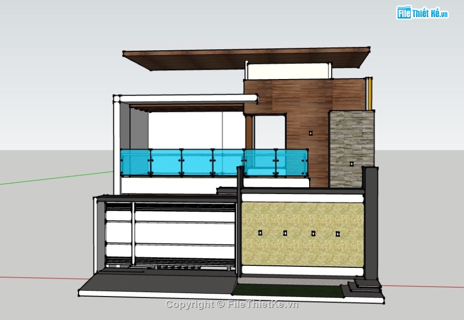 Biệt thự 2 tầng,model su biệt thự 2 tầng,biệt thự 2 tầng file su,sketchup biệt thự 2 tầng,biệt thự 2 tầng sketchup