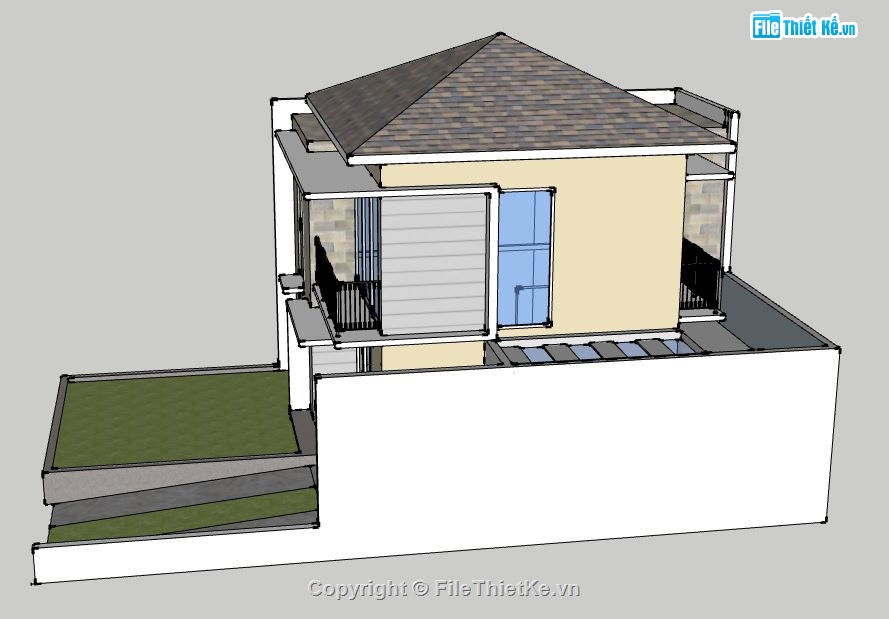 Biệt thự 2 tầng,model su biệt thự 2 tầng,biệt thự 2 tầng file su,file sketchup biệt thự 2 tầng,biệt thự 2 tầng file sketchup