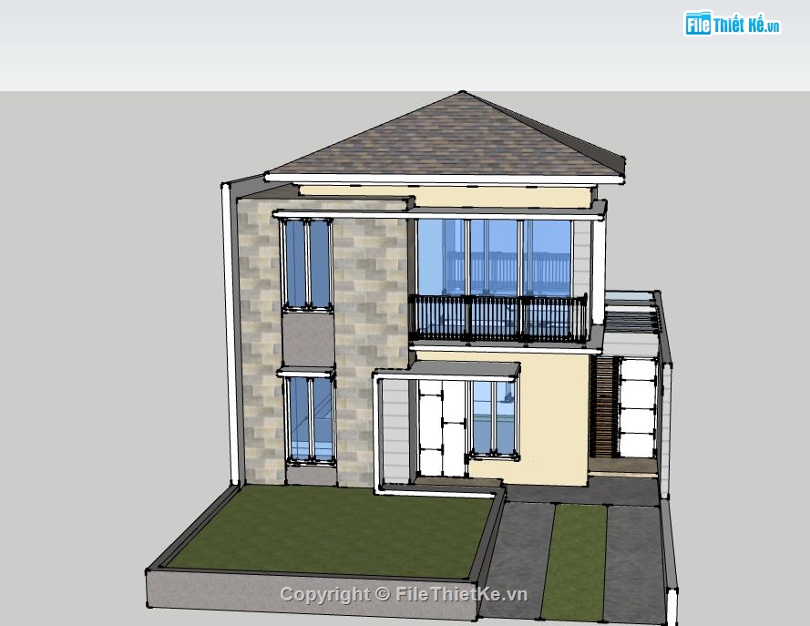 Biệt thự 2 tầng,model su biệt thự 2 tầng,biệt thự 2 tầng file su,file sketchup biệt thự 2 tầng,biệt thự 2 tầng file sketchup