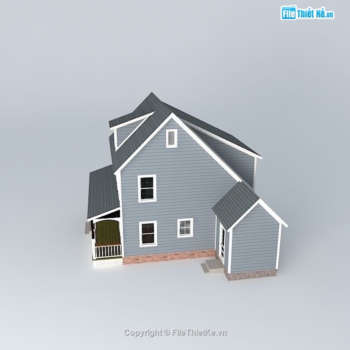 Biệt thự 2 tầng,Model su biệt thự 2 tầng,biệt thự 2 tầng file su,sketchup biệt thự 2 tầng,File su biệt thự 2 tầng