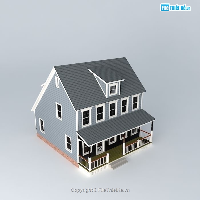 Biệt thự 2 tầng,Model su biệt thự 2 tầng,biệt thự 2 tầng file su,sketchup biệt thự 2 tầng,File su biệt thự 2 tầng