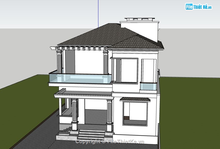 biệt thự 2 tầng,model su biệt thự 2 tầng,biệt thự 2 tầng file su,sketchup biệt thự 2 tầng,biệt thự 2 tầng file sketchup