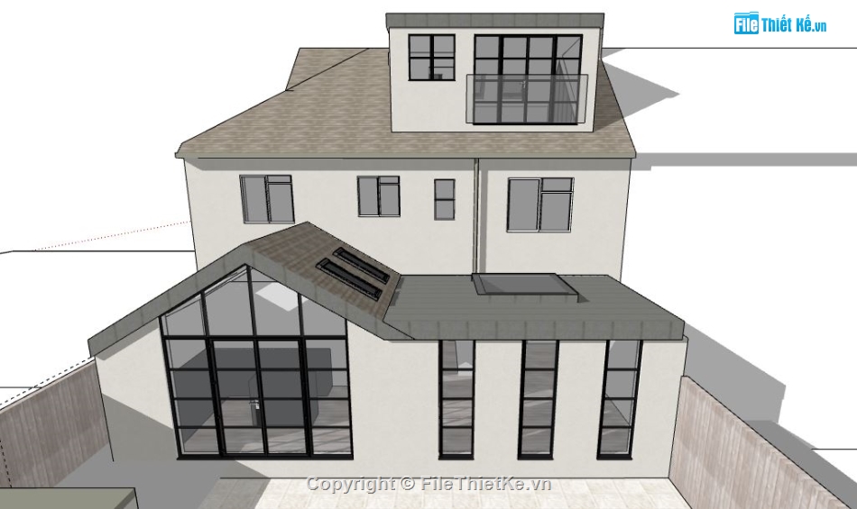 Biệt thự 2 tầng,model su biệt thự 2 tầng,file su biệt thự 2 tầng,biệt thự 2 tầng model su,file sketchup biệt thự 2 tầng