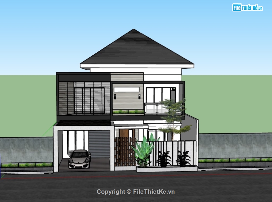 biệt thự 2 tầng,model su biệt thự,biệt thự su